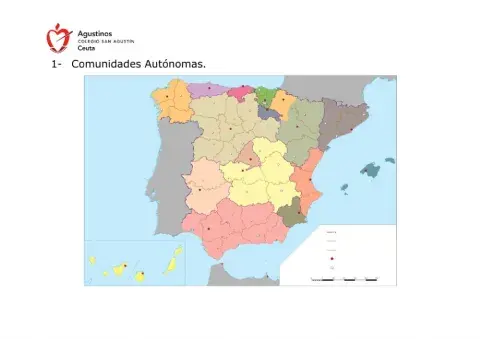 Mapa de España Político