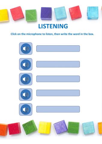 Listening - Fruits in English