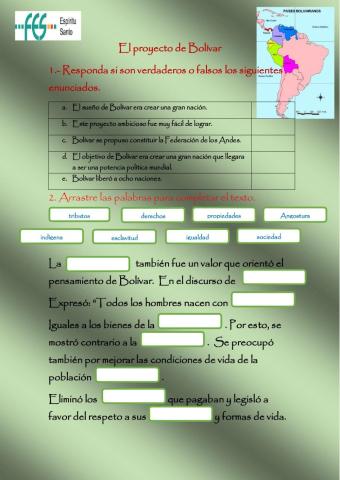 El proyecto de Bolívar