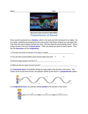 Transmission of Sound