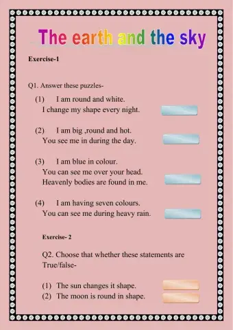 The earth and the sky