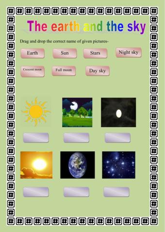 The earth and the sky