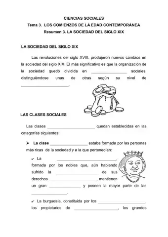 La sociedad del siglo XIX