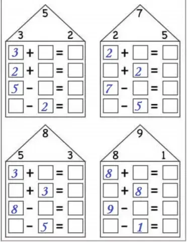 Заполни домик жильцами