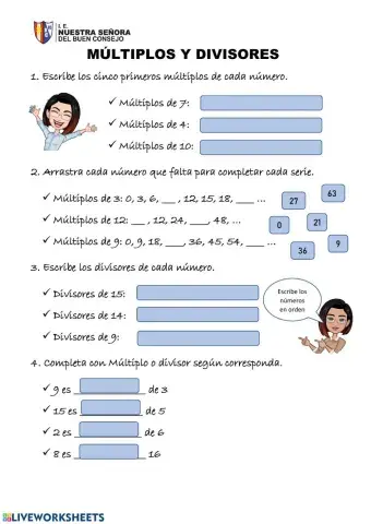 Mate liveworksheets froga