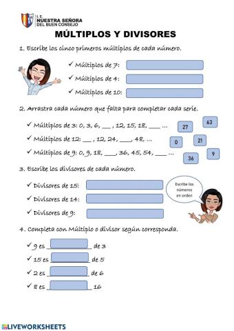 Mate liveworksheets froga