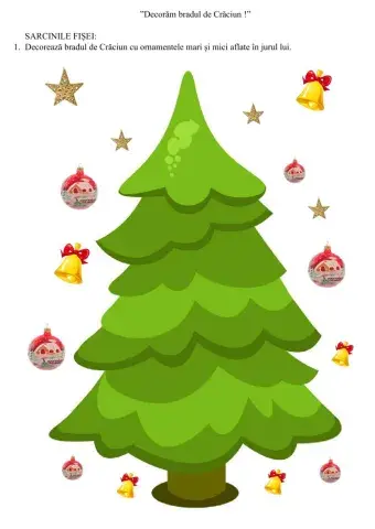 Decorează bradul de Crăciun