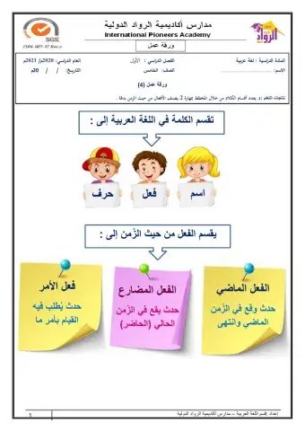ورقة عمل الدعم الأكاديمي 4