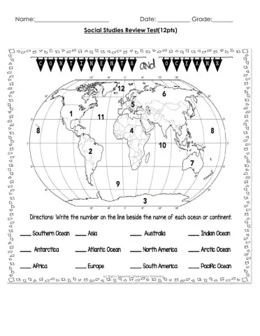 Continents and Oceans