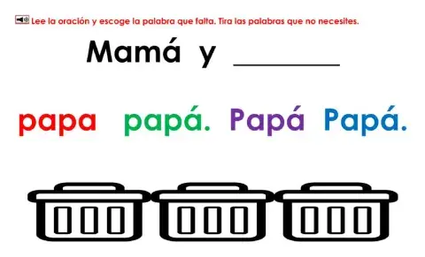 Mamá y Papá: examen 1