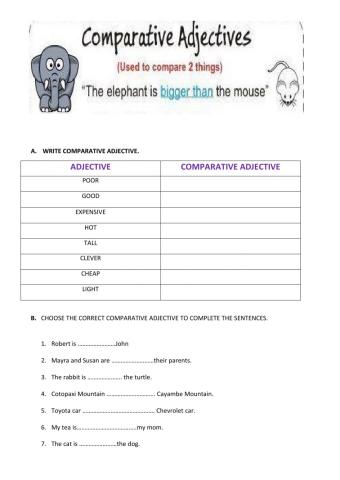 Comparative adjectives