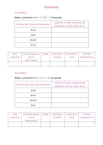 Polinomios