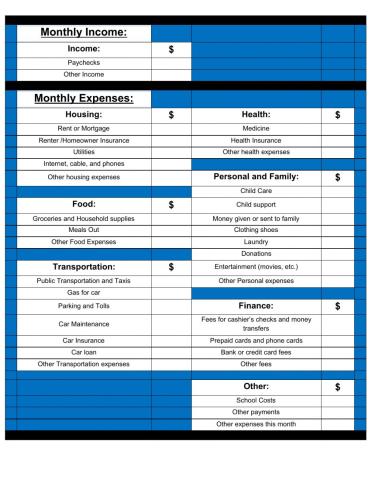 Monthly Budget Sheet with Guide (2)