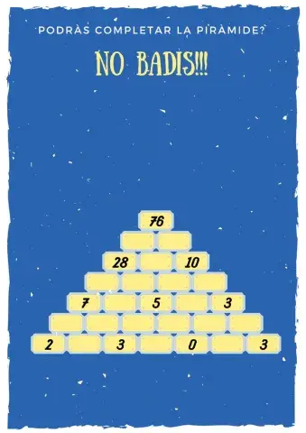 Piràmide numèrica ESO