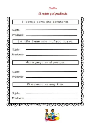 El sujeto y el predicado
