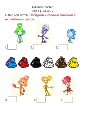 Kid's Box Starter. Colours