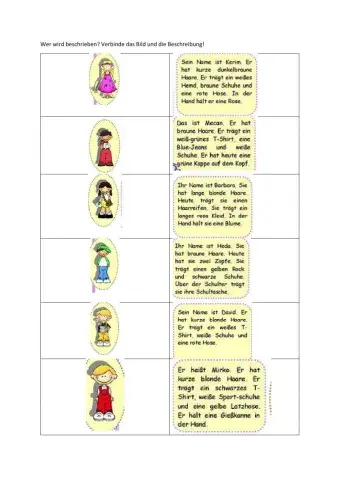 Beschreibung der Personen