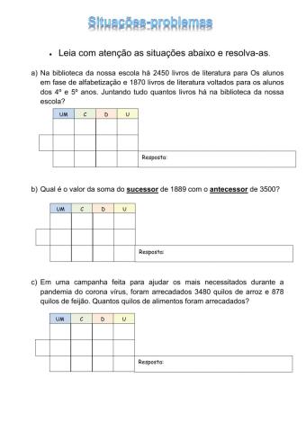 Situações-problemas