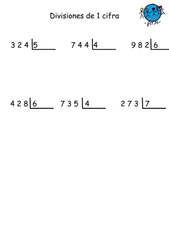 Divisiones 1 cifra