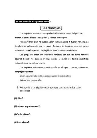 Extraer partes importantes de un texto
