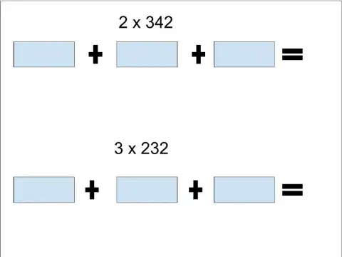 Area model multiplication
