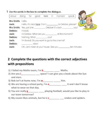 Go getter 2 - Unit 3 - Communication and adjectives with prepositions