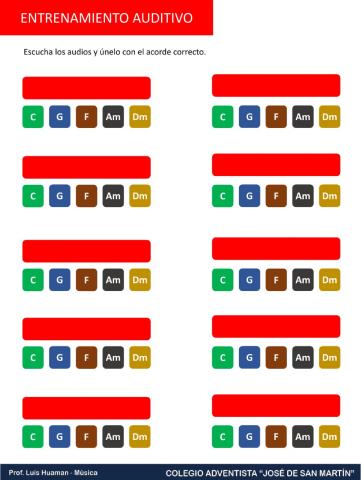 Entrenamiento auditivo (Identifica los acordes)