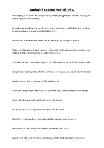 Souřadně spojené vedlejší věty