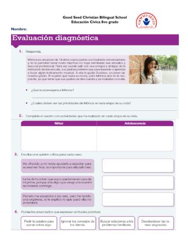 Evaluación diagnóstica U2