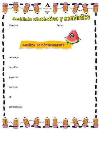 Ejercicios gramaticales