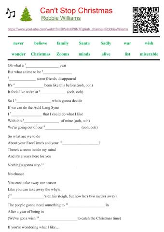 Can't Stop Christmas lyrics