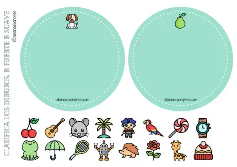 Clasifica palabras rrr