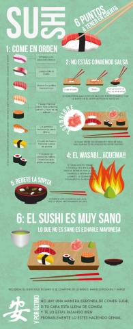 Cómo comer el sushi