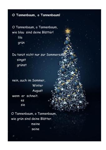 O Tannenbaum O Tannenbaum