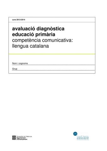 Comprensió lectora - avaluació diagnòstica
