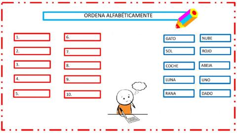 Orden alfabético- Sinónimos