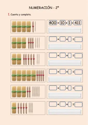 Los números hasta el 599