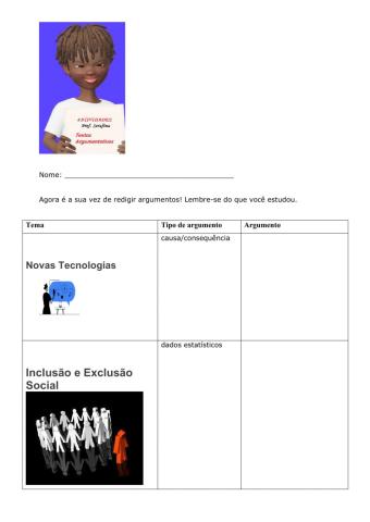 Atividade Texto Argumentativo