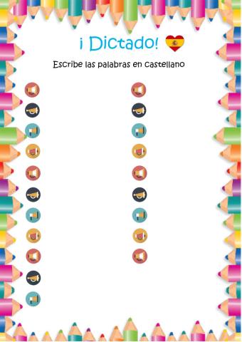 Dictado en castellano