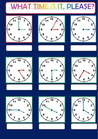 What time is it please?