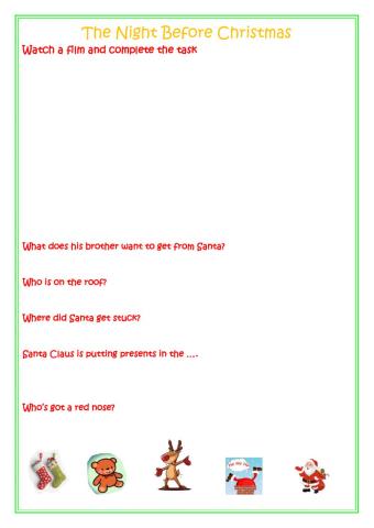 The night before Christmas