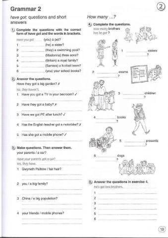 Have got: questions and short answers