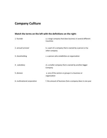 Company culture: types of companies