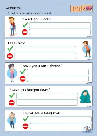 Advices Must-mustn't