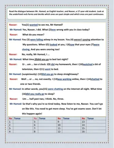 Past simple and past continuous