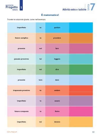 Unità 7- attività extra e ludiche - p.42 è matematico