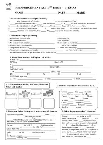 Reinforcement Activities