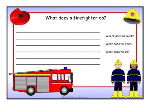 What does a firefighter do?