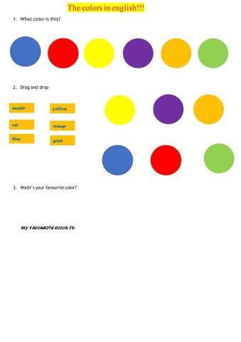 Los colores en inglés