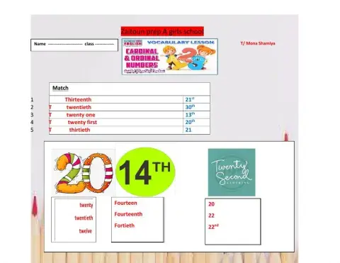 Cardinal and ordinal numbers